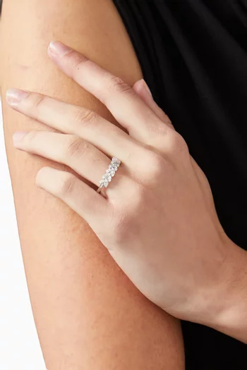 خاتم هوب مرصع بالكريستال فضة إسترلينية