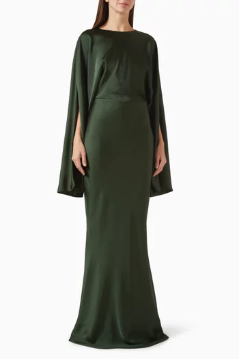 Reverse Obie Gown in Satin