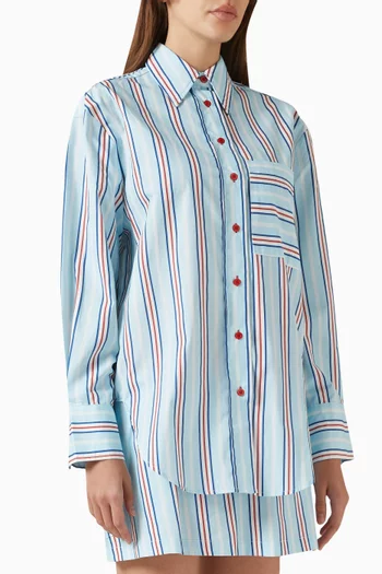 Buddy Oversized Shirt in Cotton Poplin