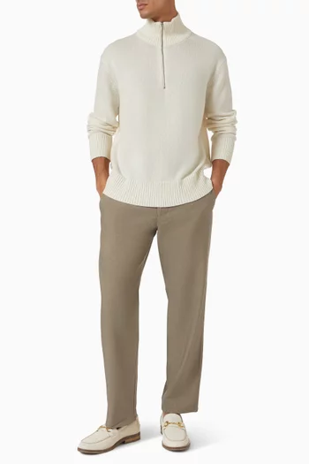 Half Zip Sweater in Cashmere-blend