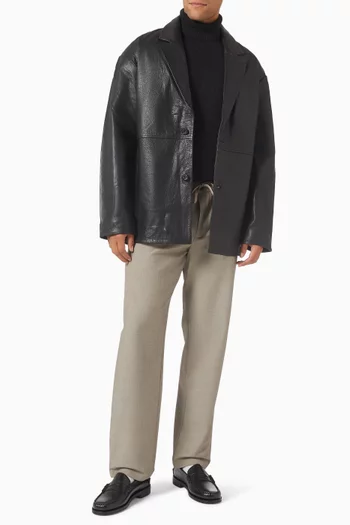 جاكيت جلد حبيبي