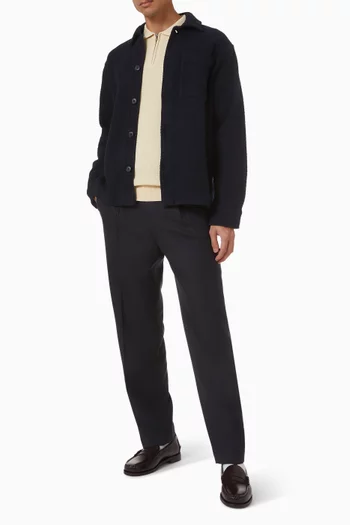 Loose Fit Pants in Wool-blend