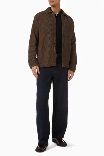 Half Zip Polo Sweater in Cotton