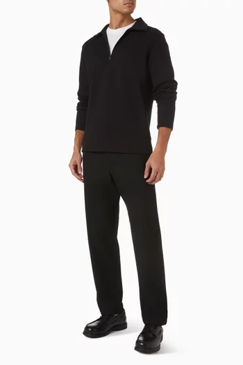 Zipped Sweatshirt in Cotton-blend