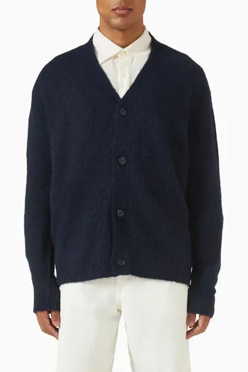 كارديغان بقصة فضفاضة مزيج صوف ألباكا