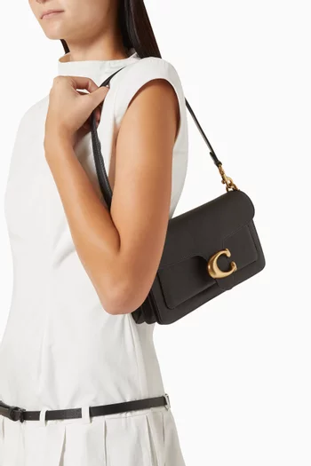 حقيبة كتف تابي 26 جلد بملمس حُبيبي