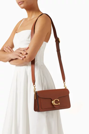 حقيبة كتف تابي 26 جلد بملمس حُبيبي