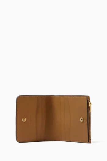 محفظة إسنشال رفيعة ثنائية الطي جلد