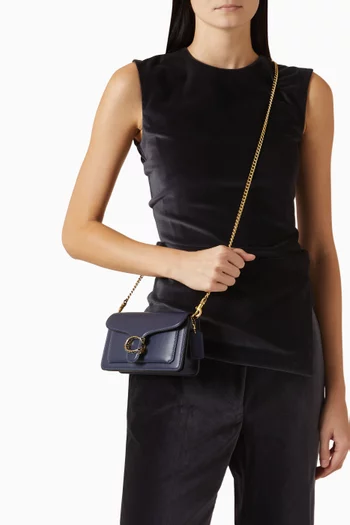 Tabby 19 Chain Crossbody Bag in Leather