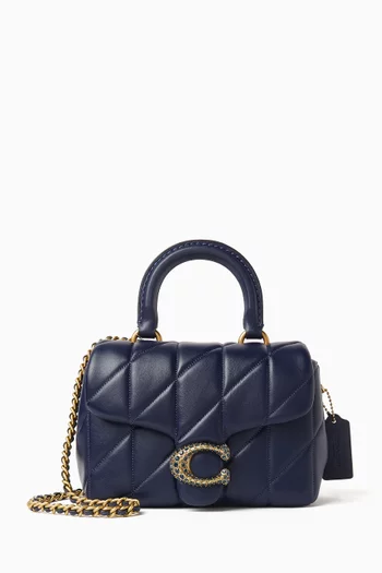 Tabby Top Handle Bag in Quilted Leather