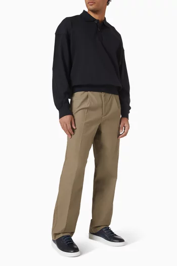 تي شيرت بولو أنارشيل بقصة فضفاضة قطن