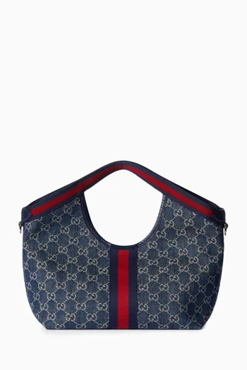 Small Giglio Tote Bag in GG Denim