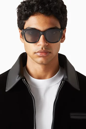 نظارة شمسية ليف بإطار مربع أسيتات