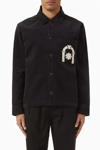 Rockley Overshirt in Velvet