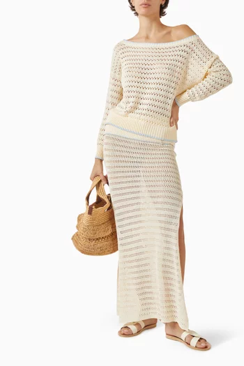 بلوزة فيينا منسوجة من مزيج مودال