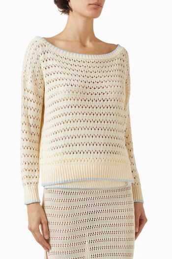 بلوزة فيينا منسوجة من مزيج مودال