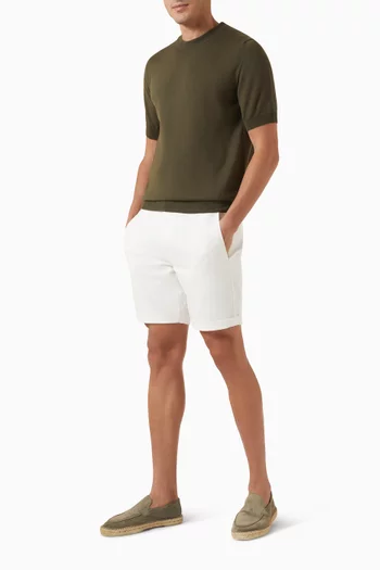 Crewneck T-shirt in Knit