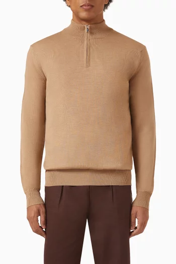 Half Zipper Sweater in Cashwool®