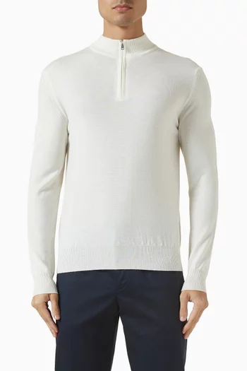 Half Zipper Sweater in Cashwool®