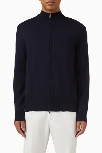 Zipper Vest Hoodie in Cashmere