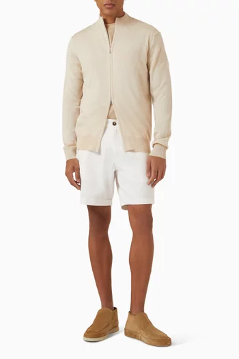 Zipper Vest Sweater in Cashwool®