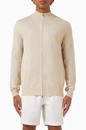 Zipper Vest Sweater in Cashwool®