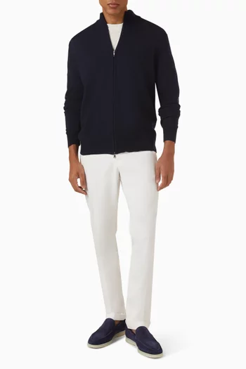 Zipper Vest Sweater in Cashwool®