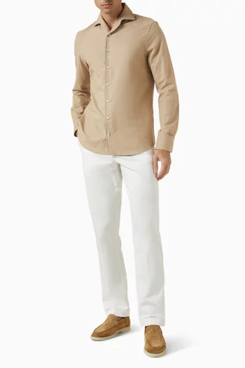 Flannel Shirt in Cashmere-blend