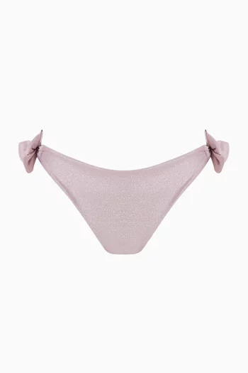 قطعة بيكيني سفلية إندي برقع زهور بارزة