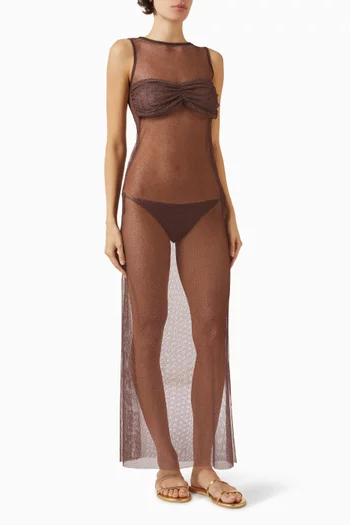 Flavia Sheer Maxi Dress