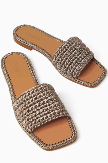 Woven Slip-on Sandals