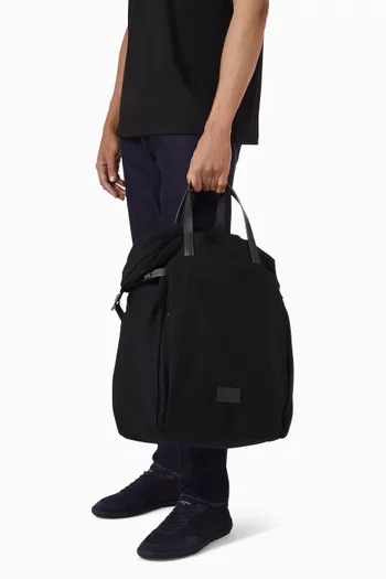 Logo Folded Backpack in Mesh