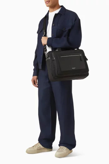 حقيبة كومبيوتر محمول بشعار ASV نايلون