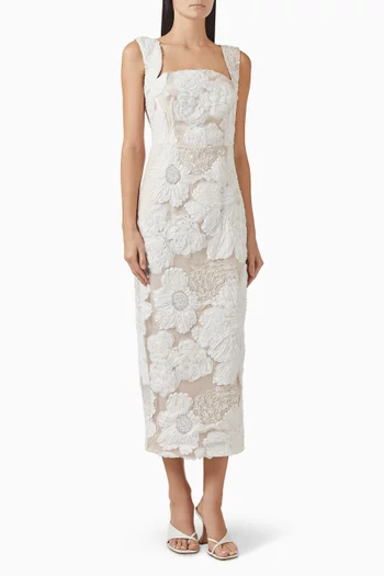 فستان روكسانا متوسط الطول قماش شبكي