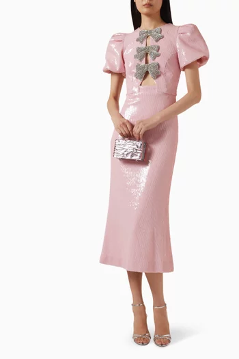 Lydia Sequin-embellished Midi Dress