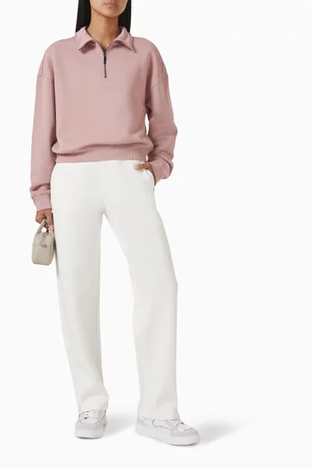 Zip Sweatshirt in Cotton Fleece