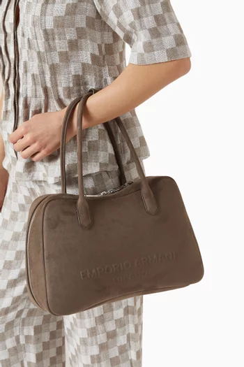 حقيبة يد بشعار الماركة شمواه صناعي