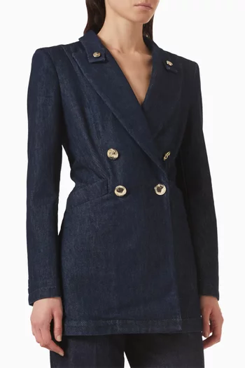 Double-breasted Jacket in Denim