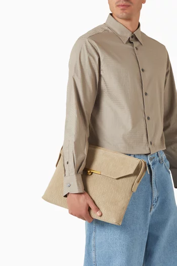 Mini Pouch Envelope Bag in Leather