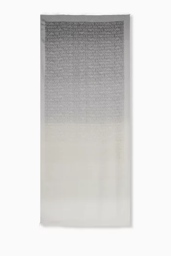 Gradient Text Logo Scarf