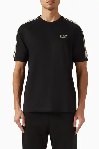 Logo Tape T-shirt in Cotton
