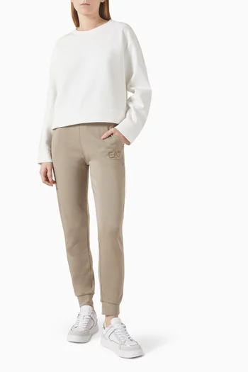Embellished Logo Slim-fit Pants in Jersey