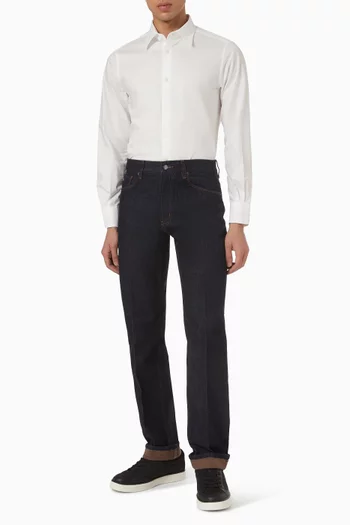 قميص بشعار الماركة قطن