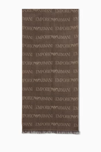 EA Logo Scarf in Wool