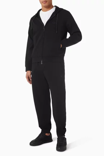 Logo Hoodie in Double Jersey