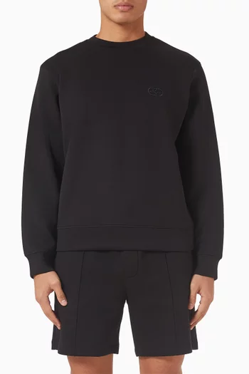 Logo Sweatshirt in Double Jersey