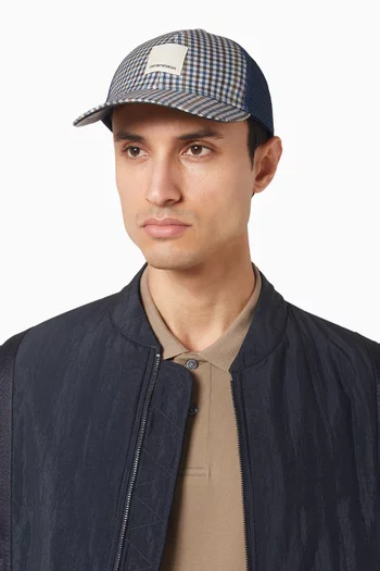 Check Mesh Baseball Cap
