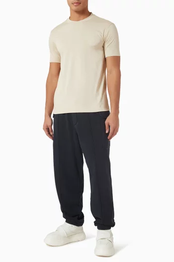 بنطال رياضي فرنش تيري برقعة شعار الماركة