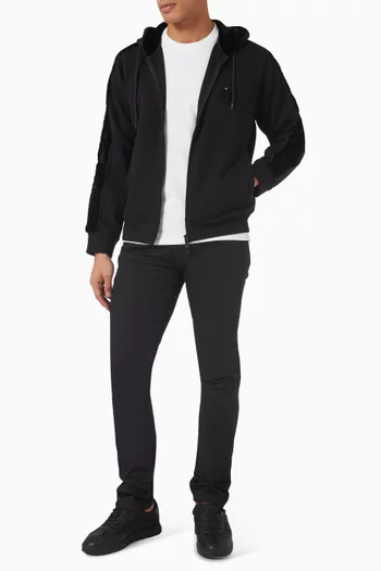 Horse Patch Hoodie in Double Jersey