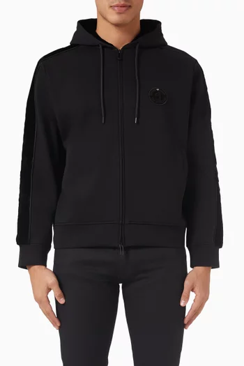 Horse Patch Hoodie in Double Jersey